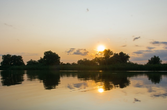 apus de soare in delta dunarii